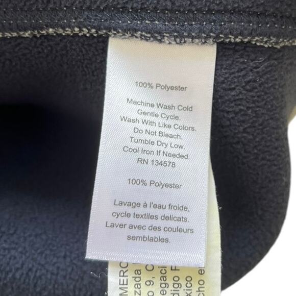 Vineyard Vines Full Zip Knit Vest Gray Navy Fleece Lined Pockets Men's Small - Picture 6 of 8